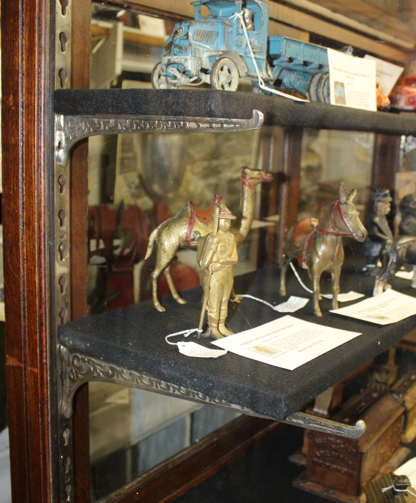 Bargain John's Antiques Antique Country Store Oak Glass Display