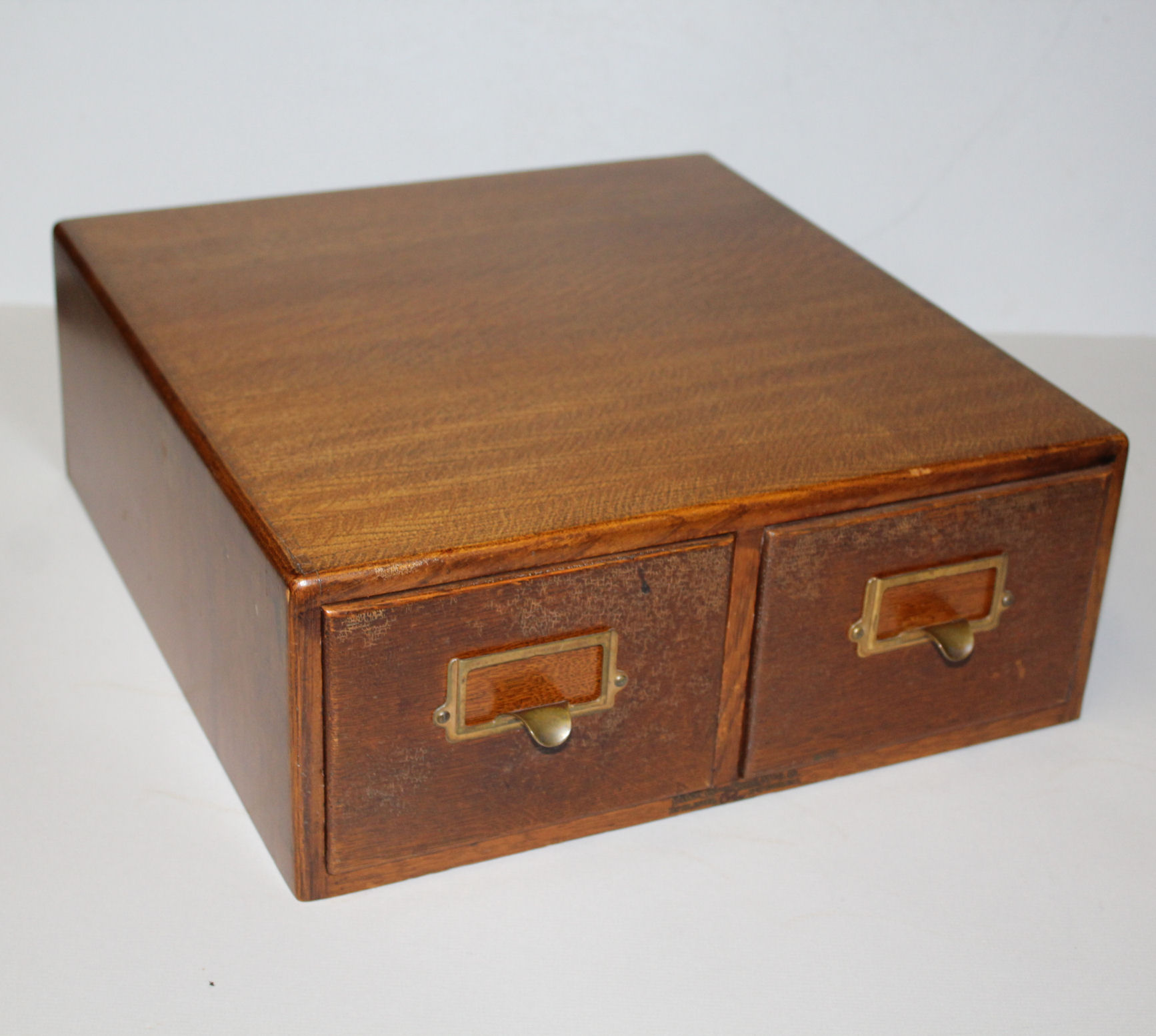 Bargain John's Antiques Antique Oak Desk Top card File