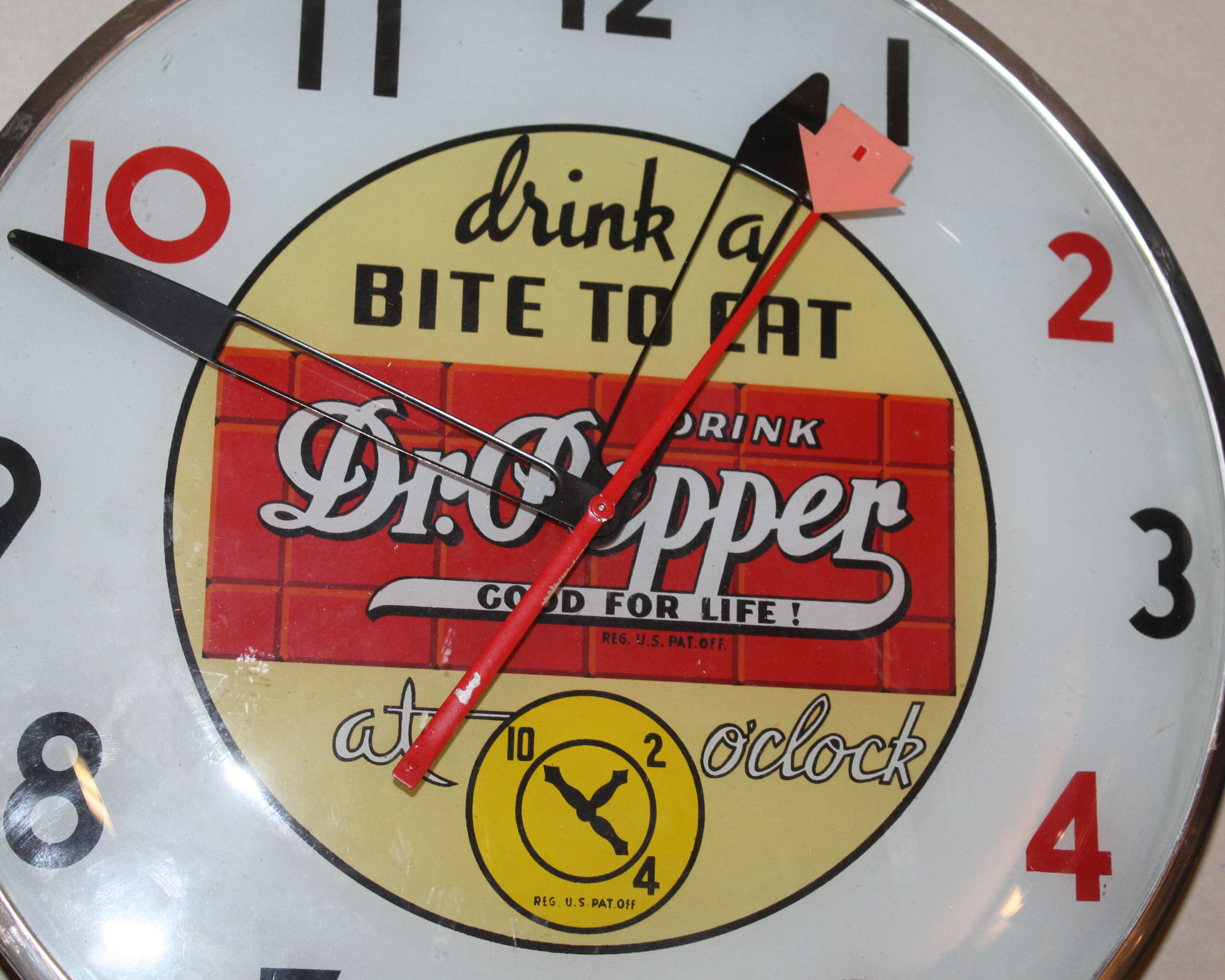 Bargain John's Antiques Antique Dr.Pepper Advertising Clock Bargain John's Antiques