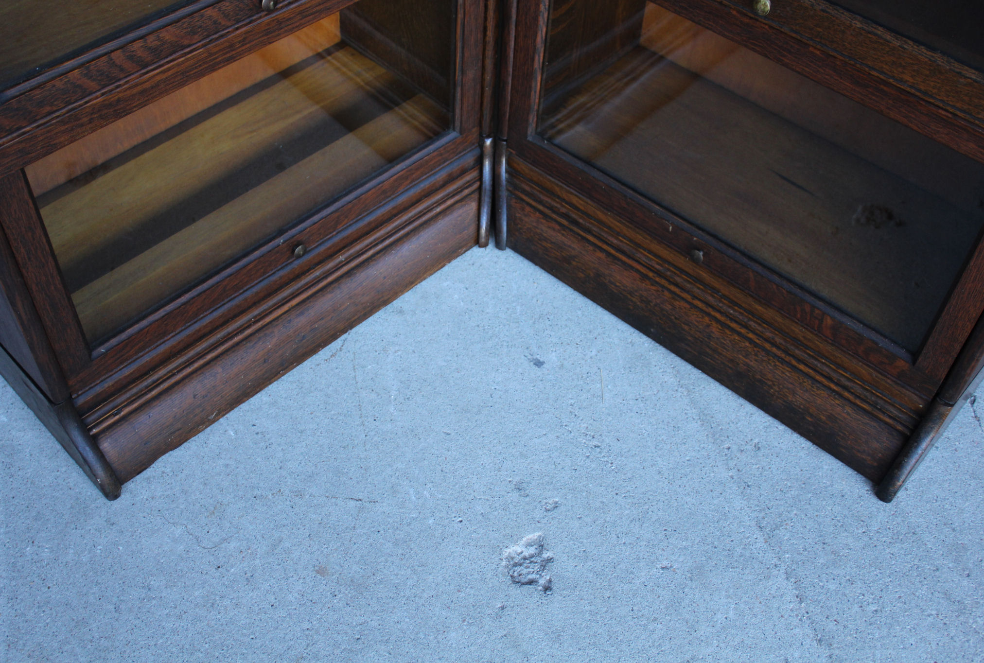 Cabinet Corner Grand Rapids Mn Bargain John's Antiques Antique Corner Oak Barrister Bookcase Gunn