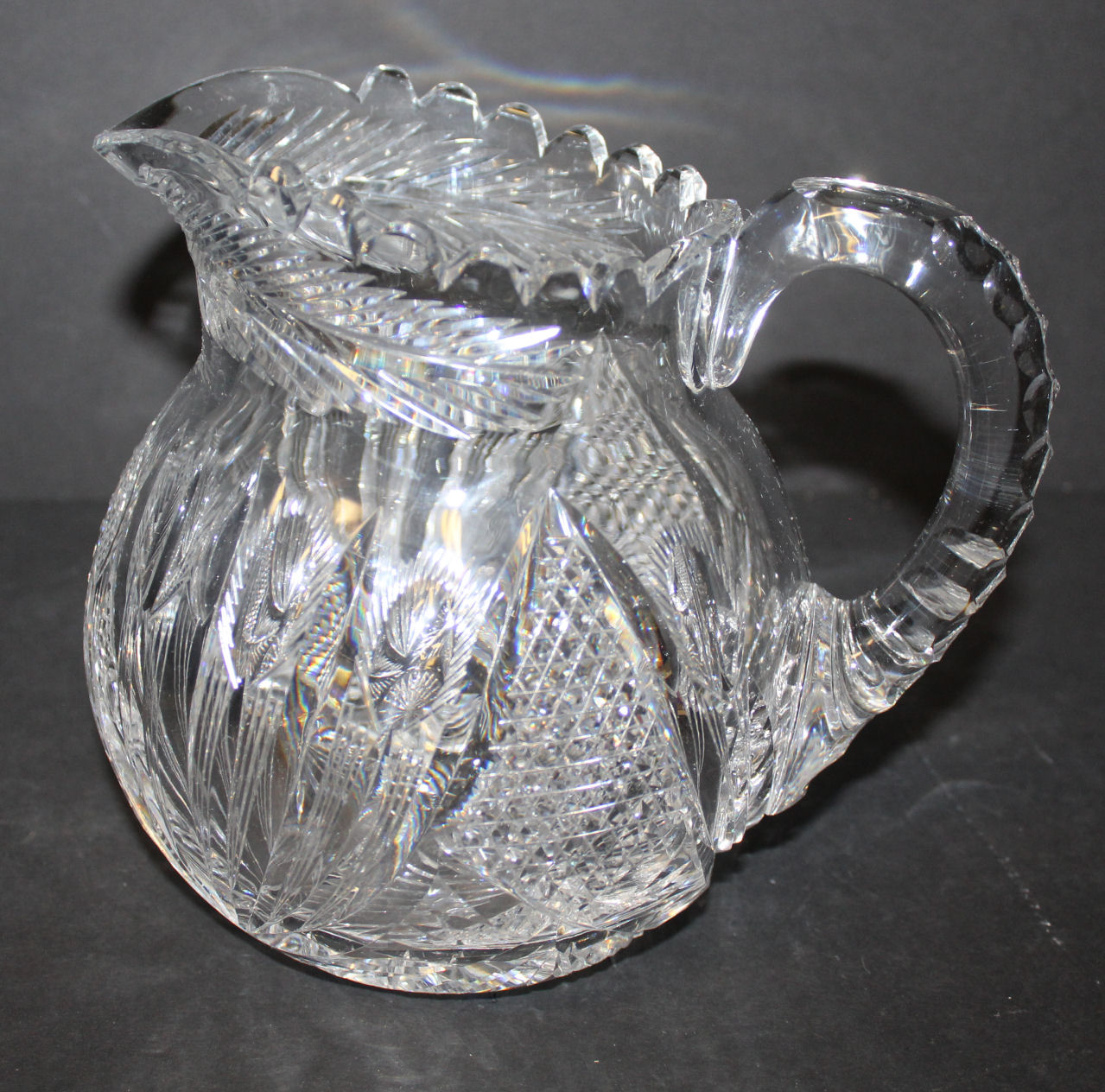 Bargain John's Antiques American Brilliant Cut Glass Water Pitcher