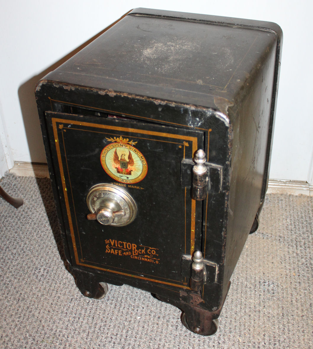 Bargain John's Antiques Antique Victor Iron Safe The Victor Safe