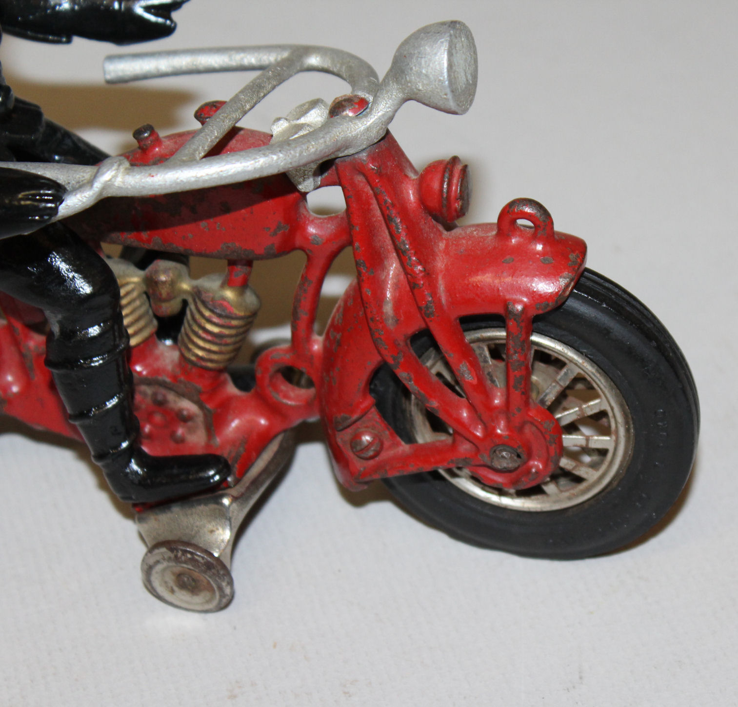 Bargain John's Antiques Antique Hubley Red Cast Iron with Rubber