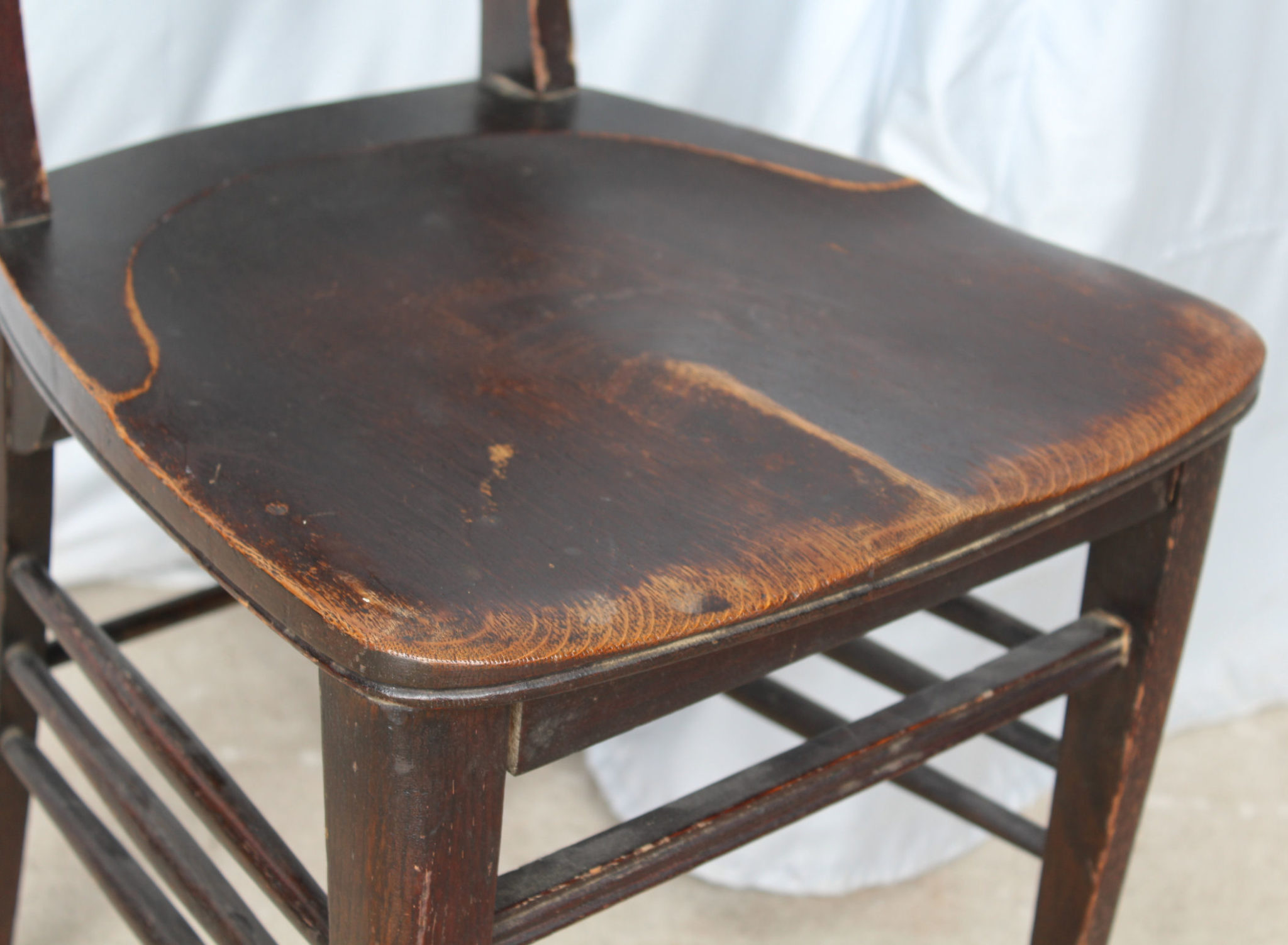 Bargain John's Antiques Antique Oak Vanity or Small Office Chair