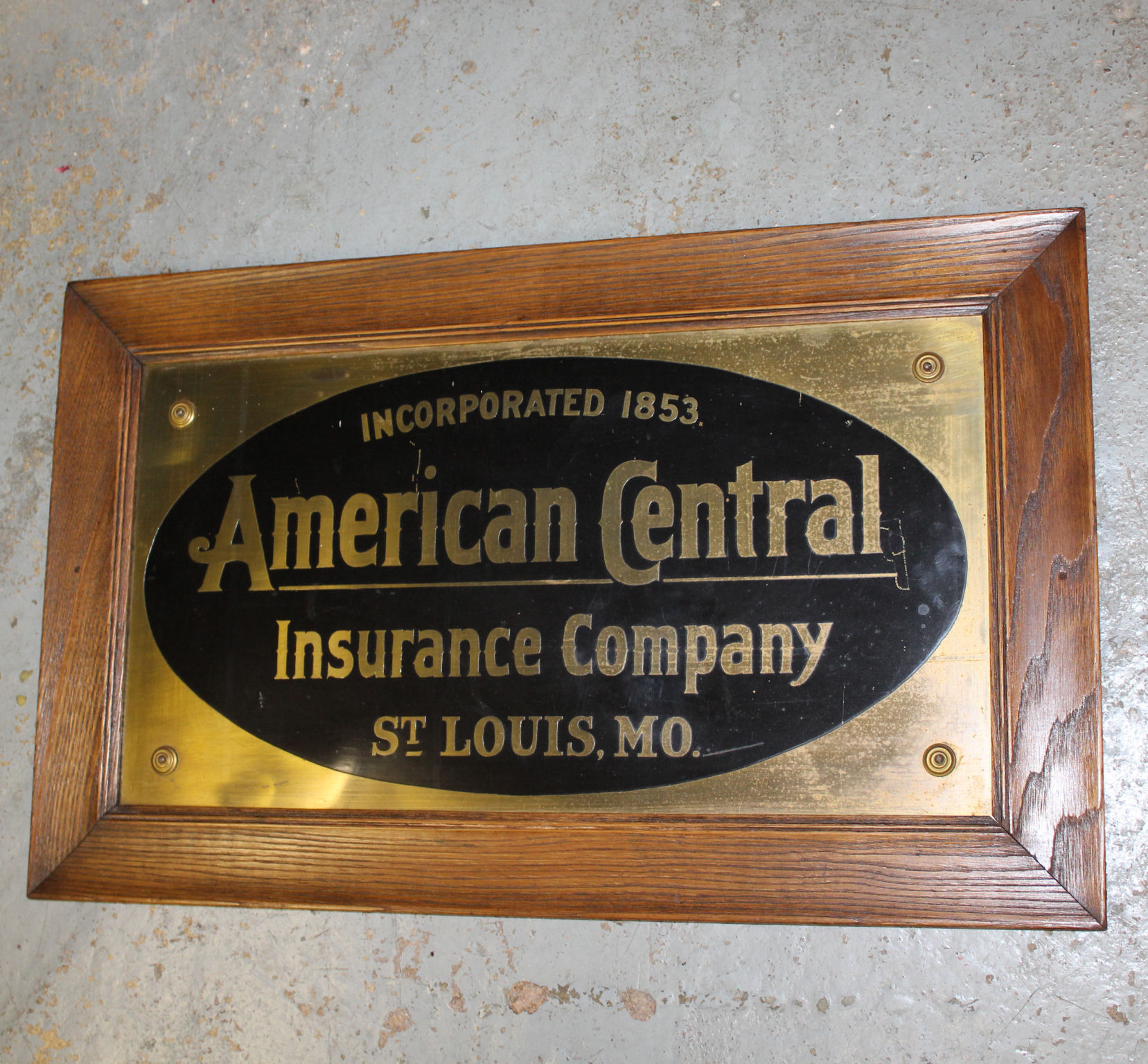 Bargain John's Antiques Antique Advertising Sign American Central