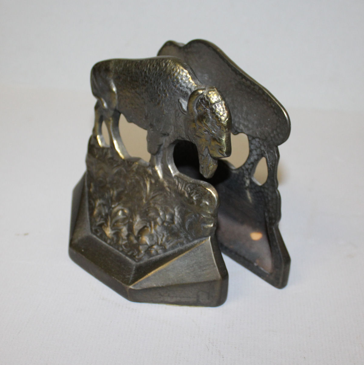 Bargain John's Antiques Antique Cast Iron Buffalo Bookends American