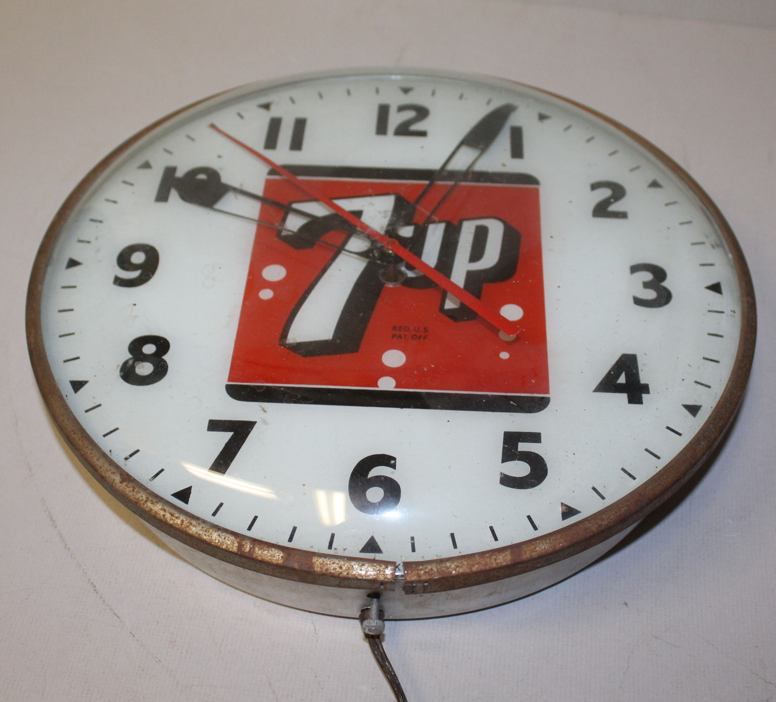 Bargain John's Antiques Antique 7UP Soda Advertising Light Up