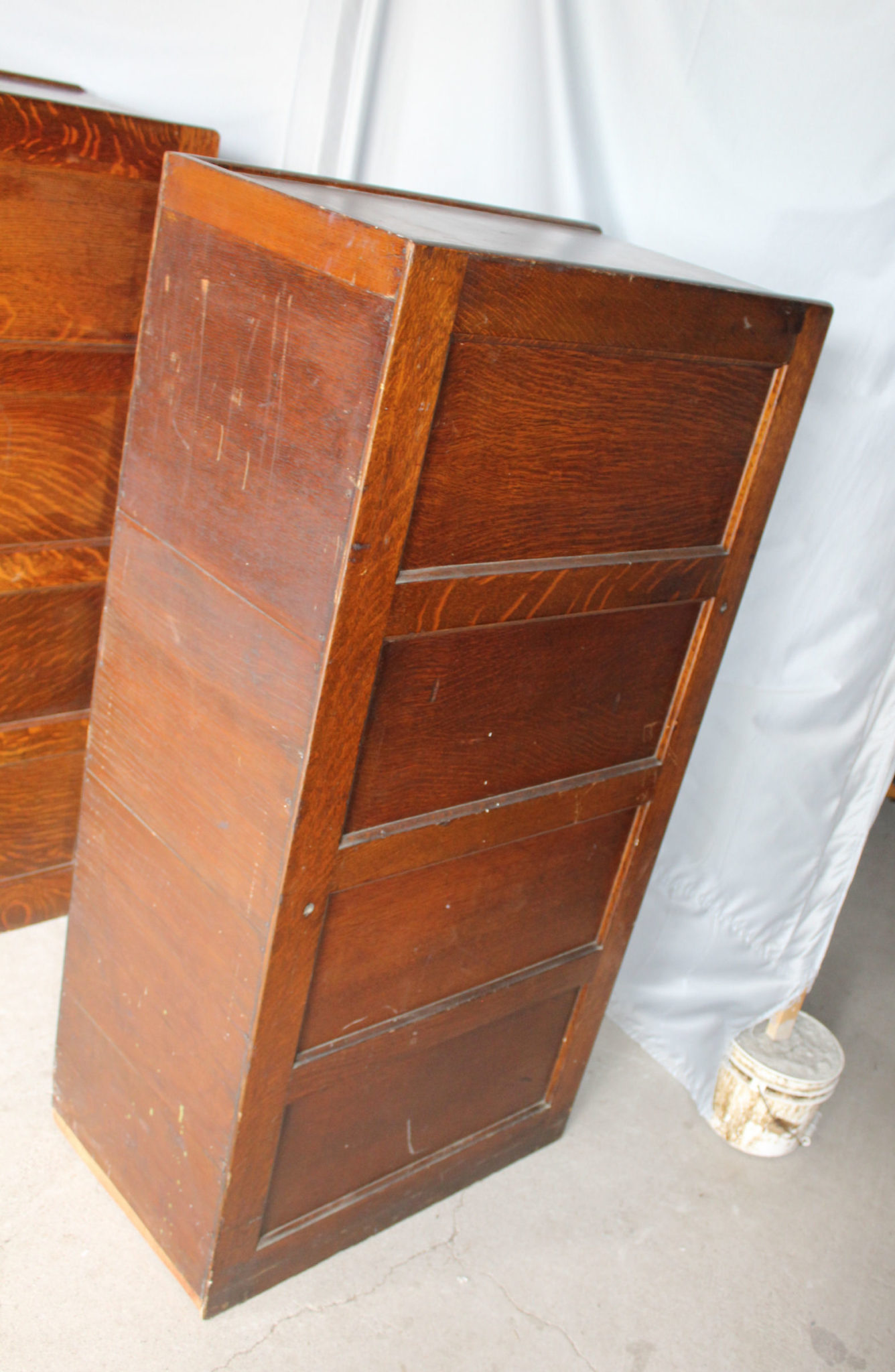 Bargain John's Antiques Antique Matching pair of Oak File