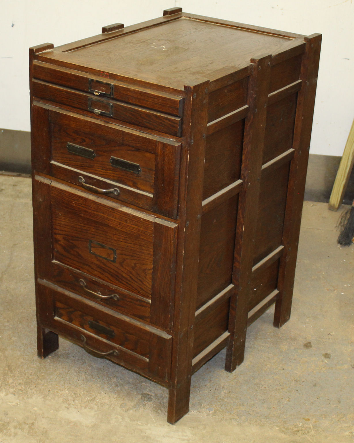 Bargain John's Antiques Antique Oak File Weis original