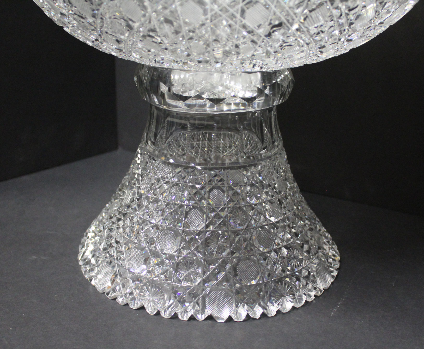 Bargain John's Antiques Antique Brilliant Period Cut Glass Punch Bowl