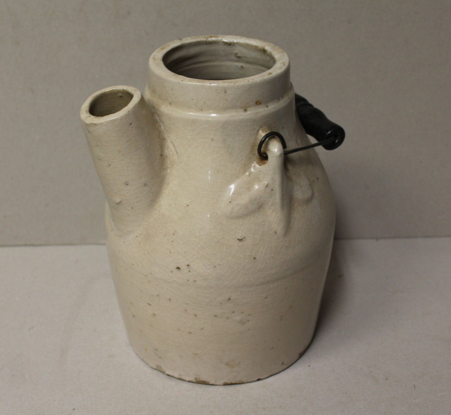Bargain John's Antiques Antique Stoneware Crock Batter Jug Circa