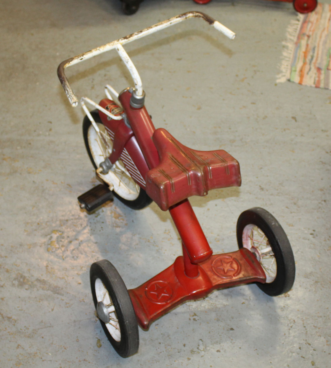 Bargain John's Antiques Old Western Flyer Child's Toy Tricycle Original Decal Bargain John