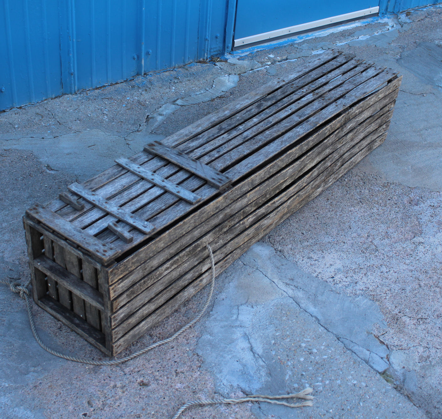 Bargain John's Antiques Antique Wood Slat Fish Trap Bargain John's
