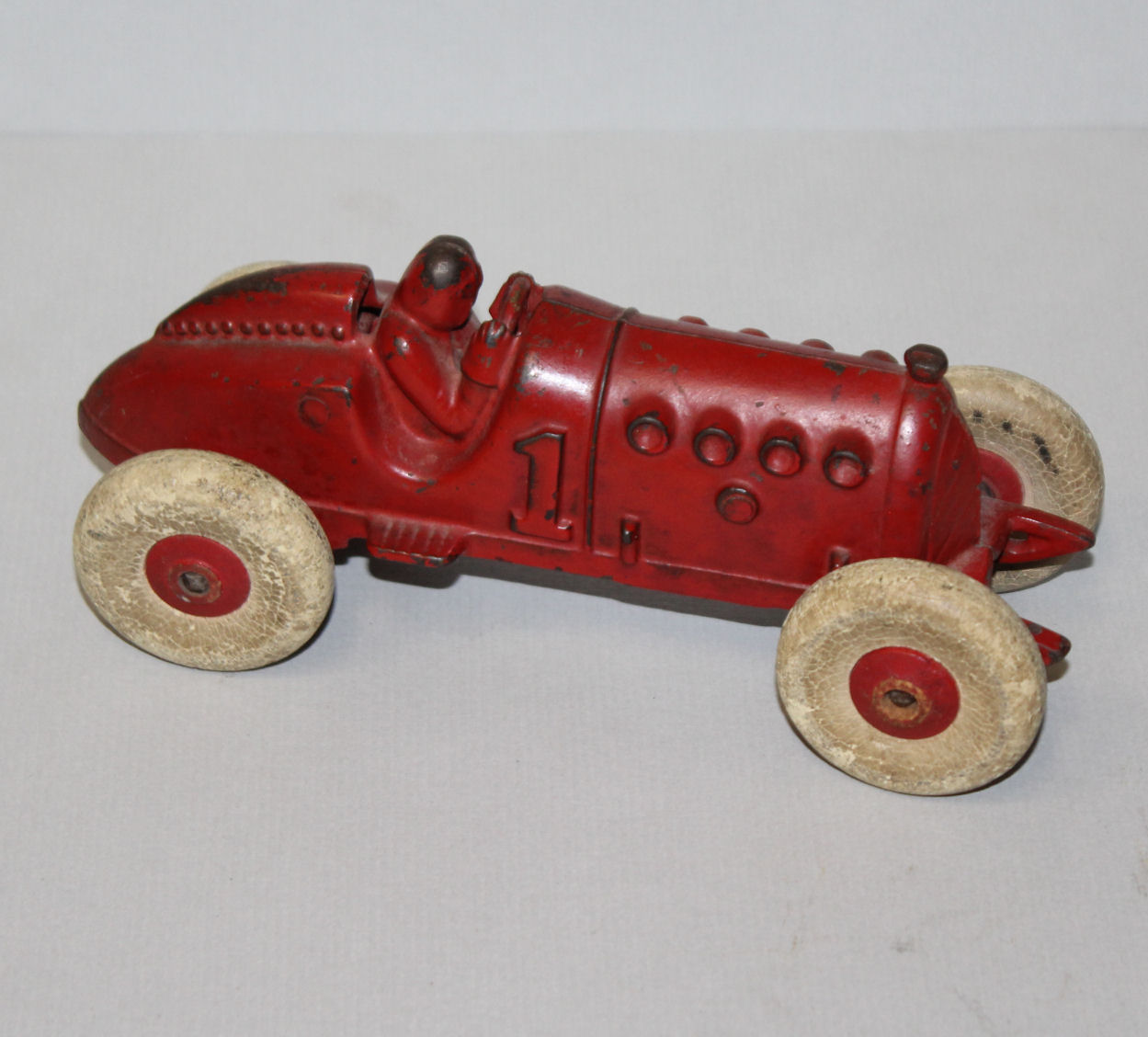 Bargain John's Antiques Antique Hubley 1 Cast Iron Race Car