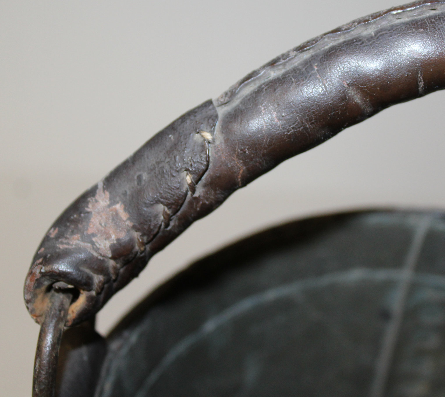 Bargain John's Antiques Antique Fireman's Leather Water Bucket