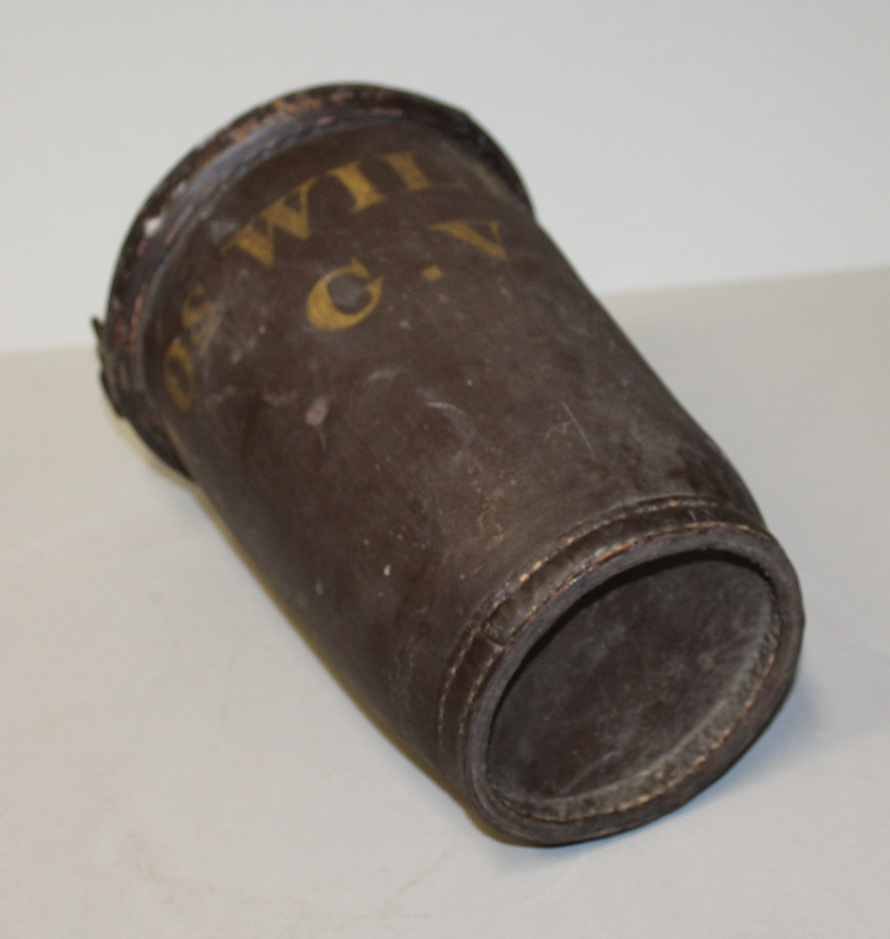 Bargain John's Antiques Antique Fireman's Leather Water Bucket