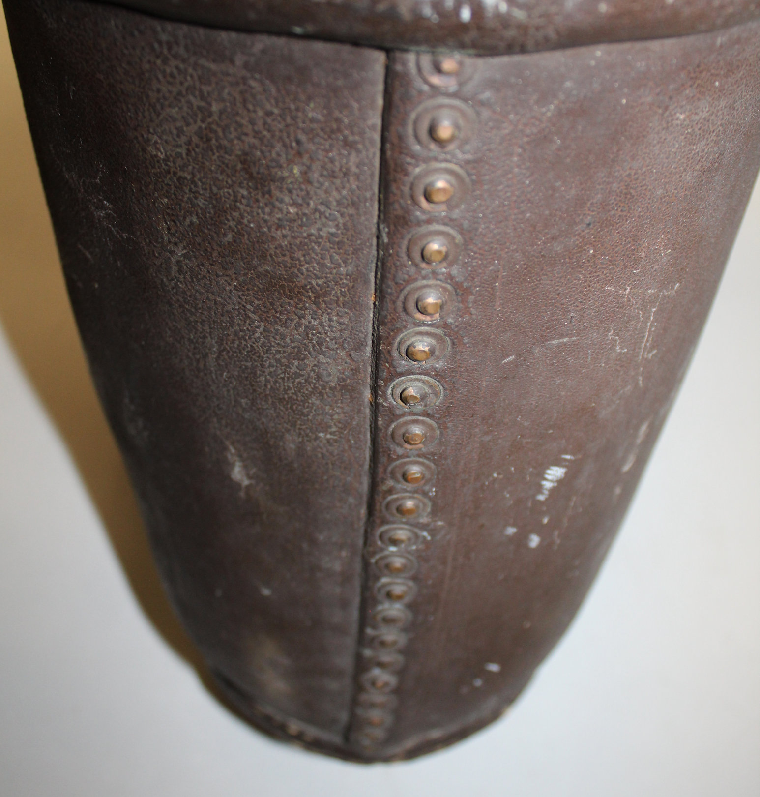 Bargain John's Antiques Antique Fireman's Leather Water Bucket
