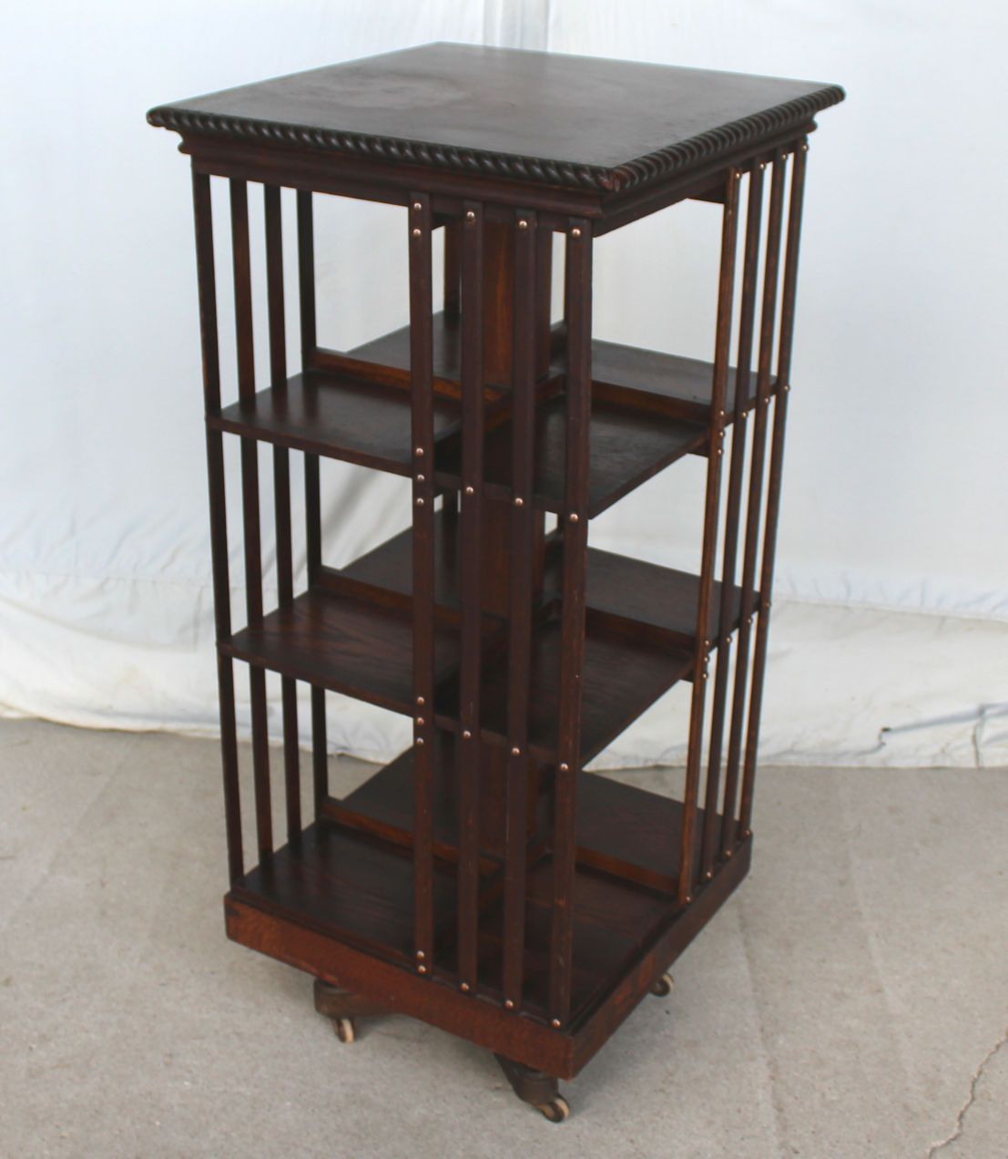 Bargain John's Antiques Antique Revolving Oak Danner Bookcase