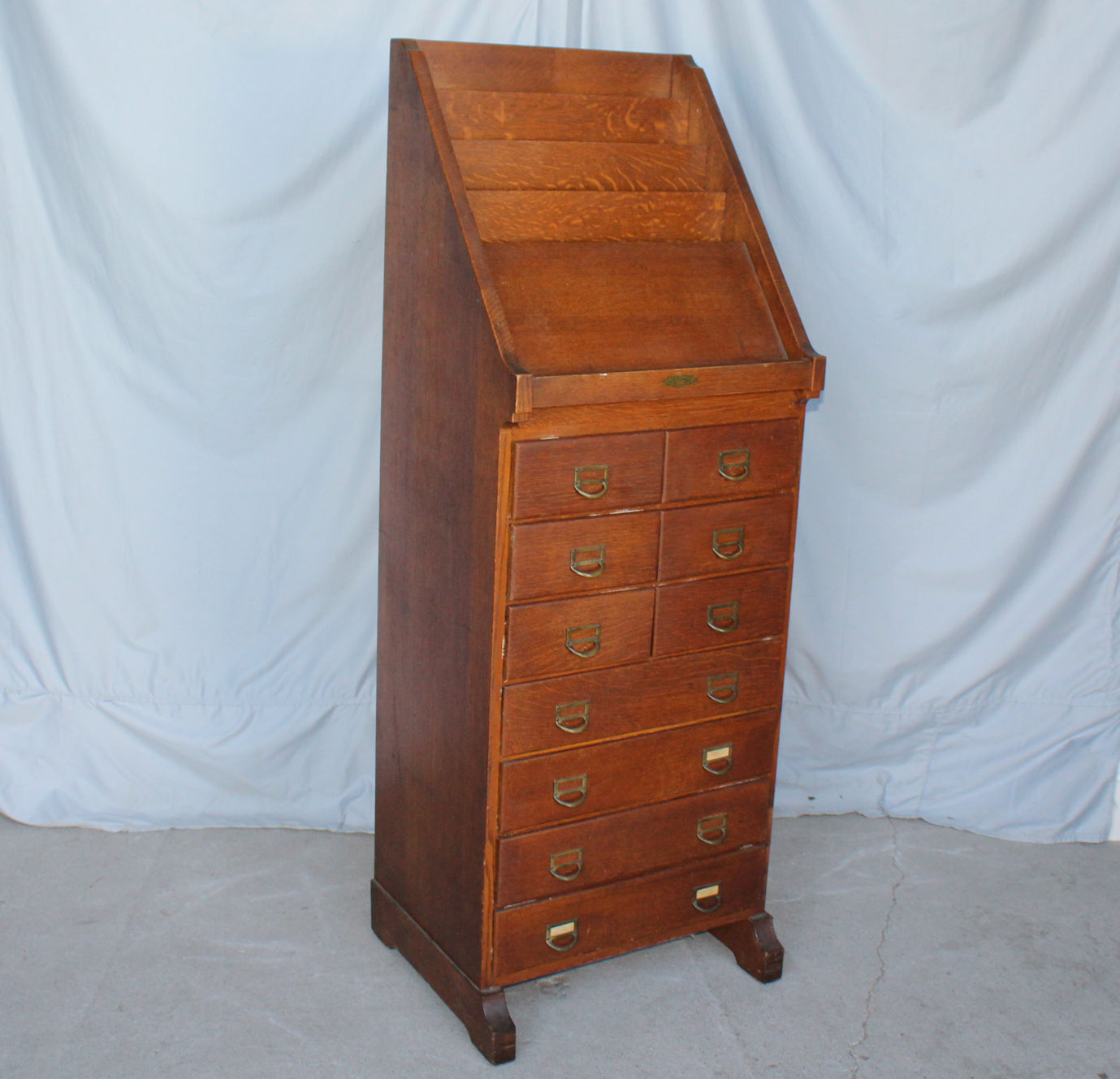 Bargain John's Antiques Antique Oak Library Magazine file