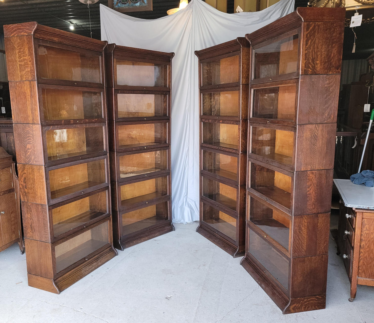 Bargain John's Antiques Antique Set of Four Matching Six High