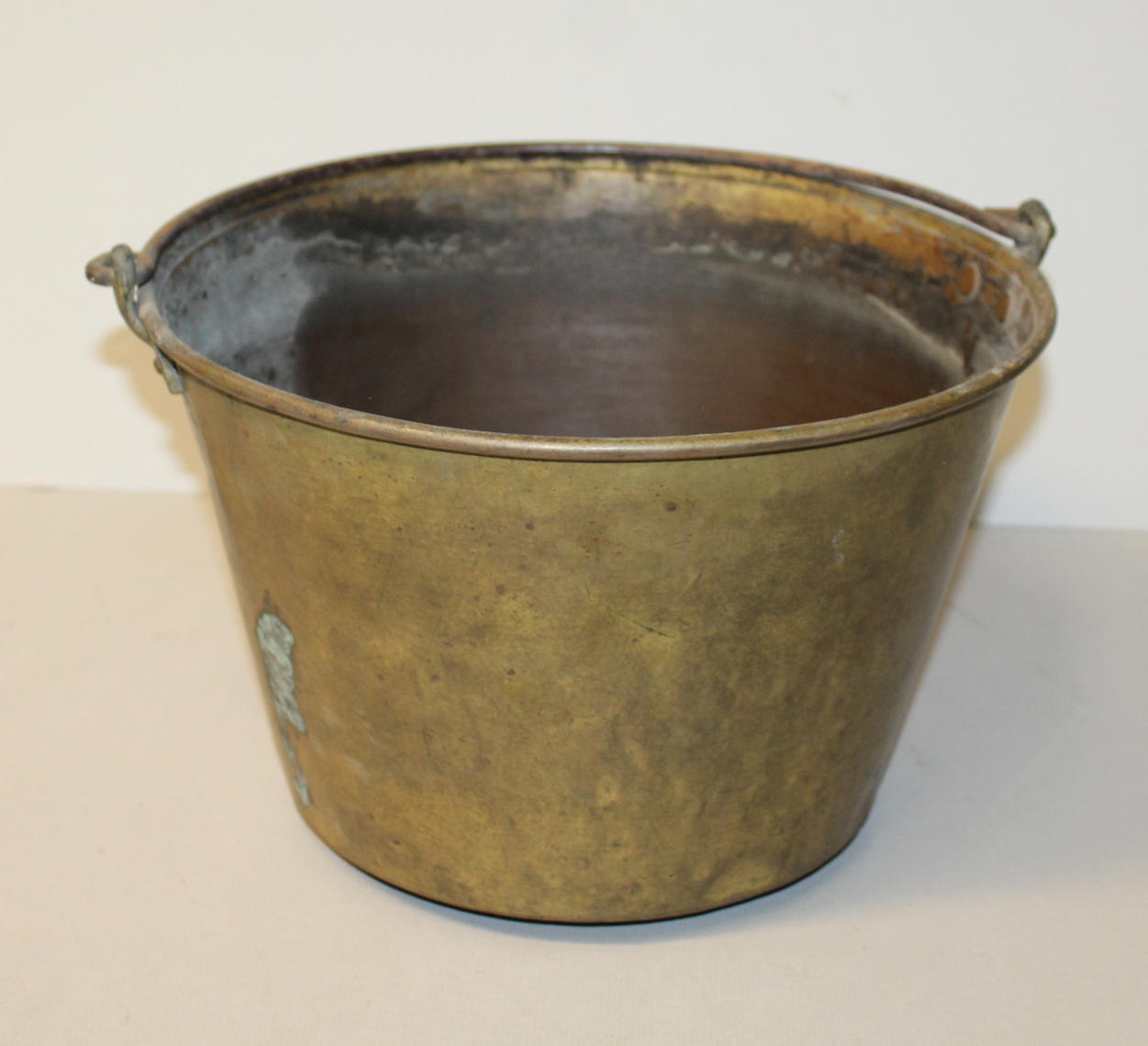 Bargain John's Antiques Antique Brass Bucket H. W. Hayden's patent