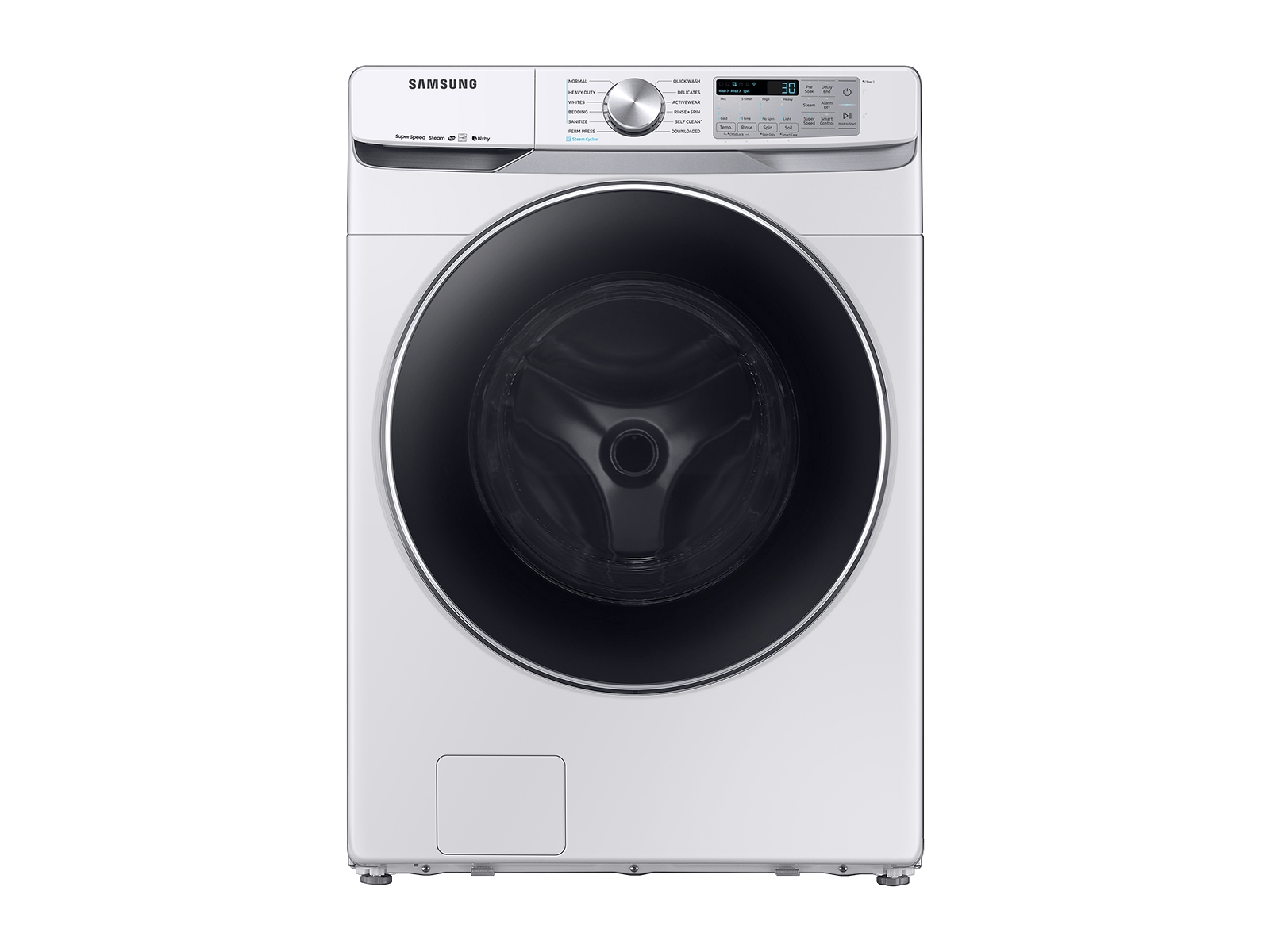 Samsung 4.5 cu. ft. Smart Front Load Washer with Super Speed in White