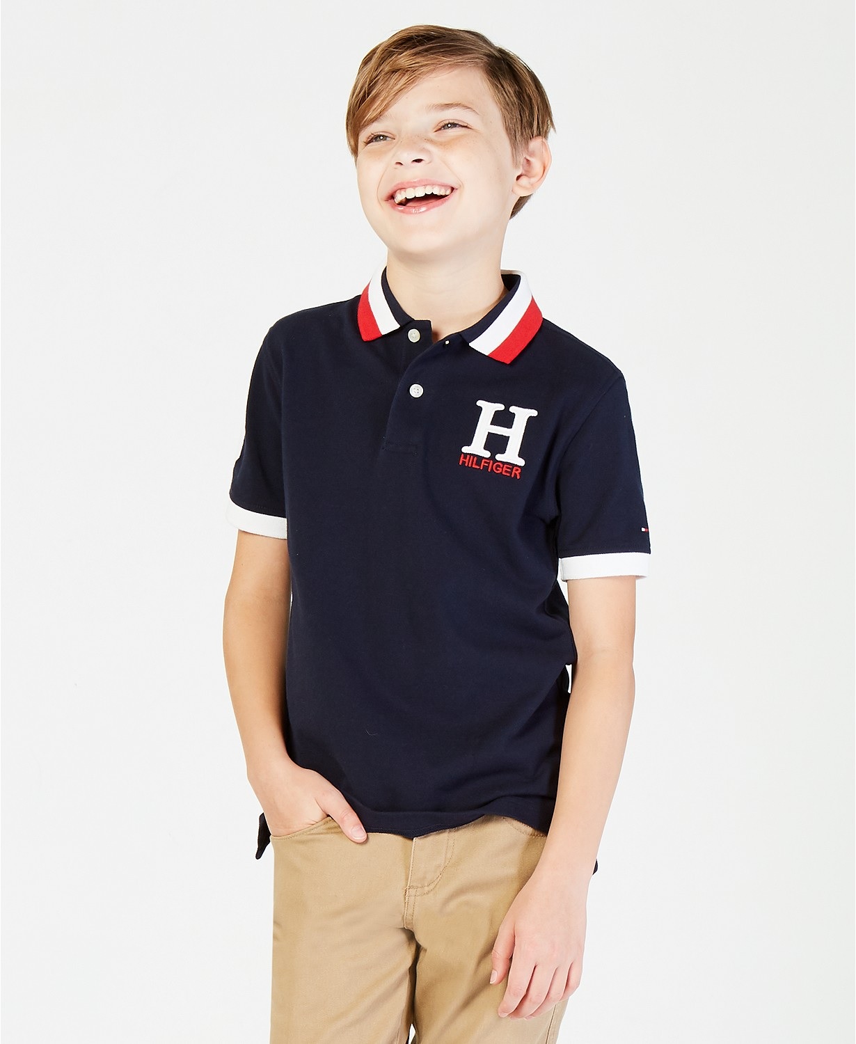 Tommy Hilfiger Big Boys Matt Polo BargainLow