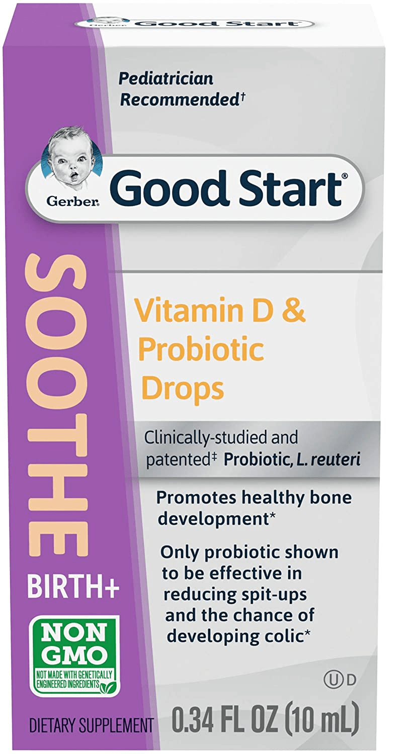 Gerber Soothe Baby Probiotic Drops with 100 Daily Vitamin D for