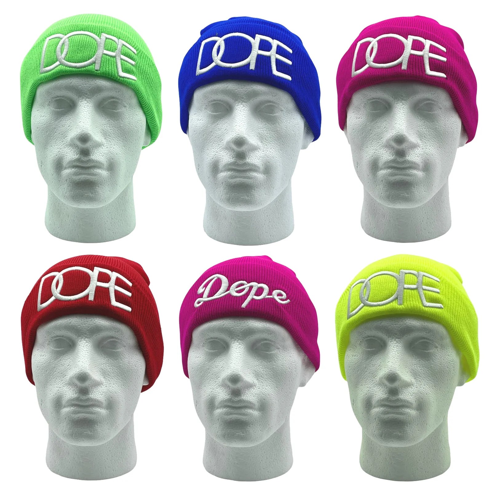 Adults Fashion Beanie Hat DOPE Pink Bargain Maze