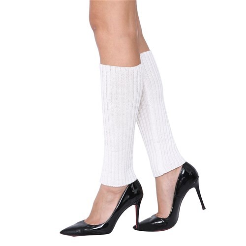 Leg Warmers White Cheap Party Supplies