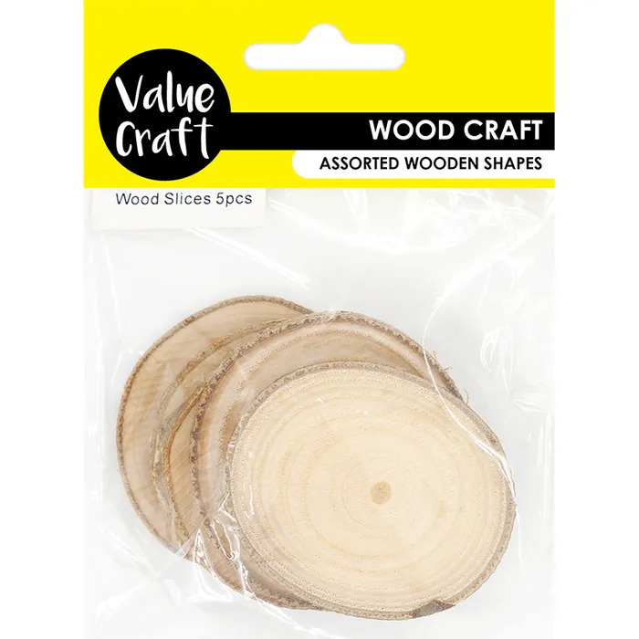 Wooden Craft Stepping Stones 55mm 5 Pack Cheap Craft Supplies Online