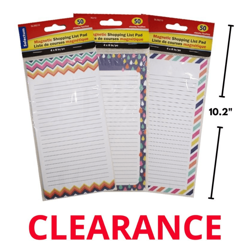 Wholesale Shopping List/Notepad 4" x 8" in Canada Bargains Group