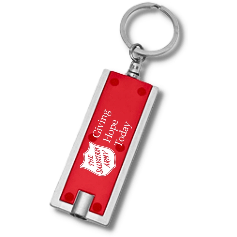 Custom Rectangular LED Key Chain in Canada Bargain Group
