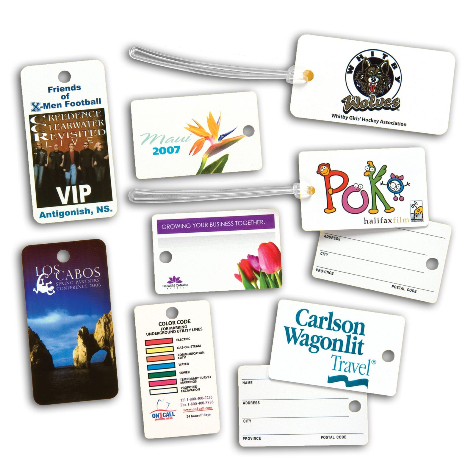 2 /18" x 4 1/4" Luggage Tags Bargains Group