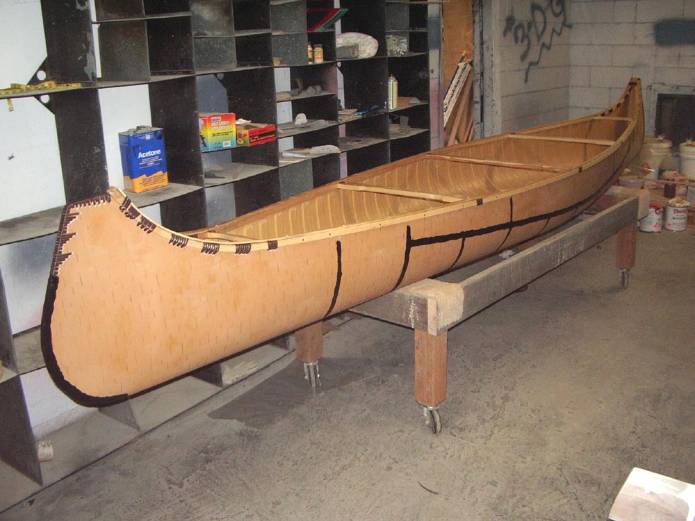 Fiberglass Birchbark Replica Canoes