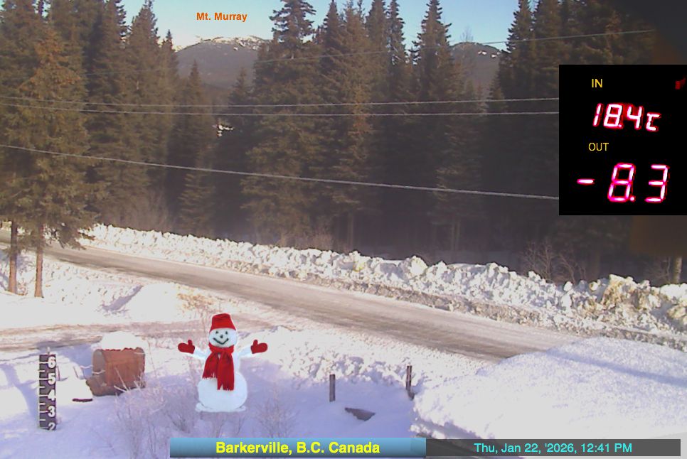 Barkerville weather webcam