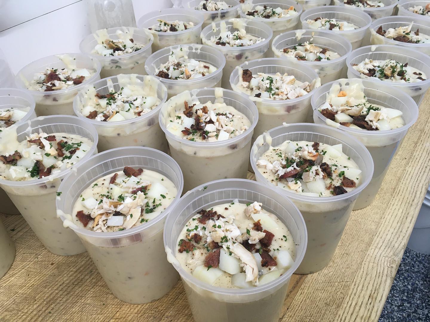 New England Clam Chowder Barking Dog Garden Patio, Media, PA