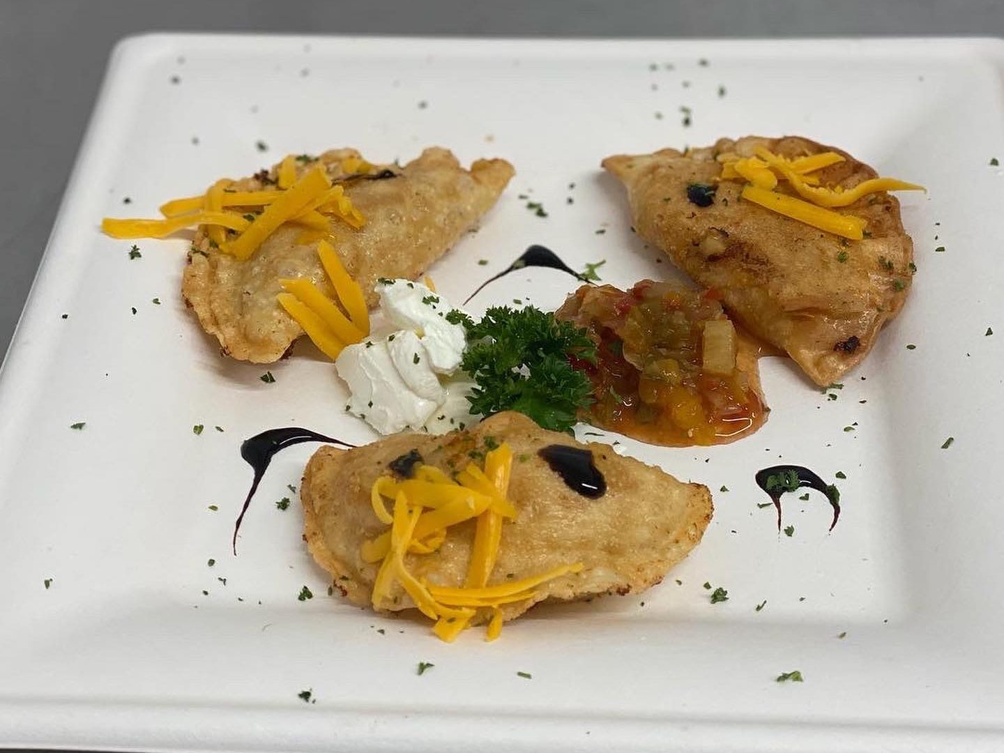 Ribeye Cheese Steak Pierogis Barking Dog Garden Patio, Media, PA