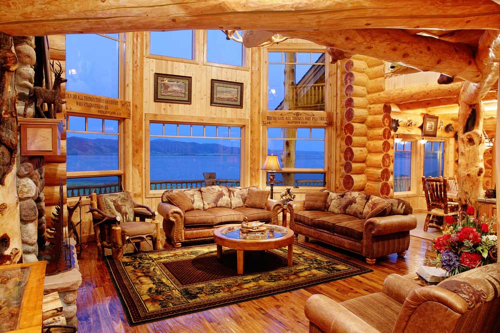 Log Cabin Sectional Sofas Baci Living Room