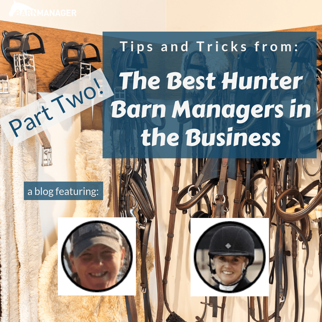 Tips and Tricks from the Best Hunter Barn Managers in the Business