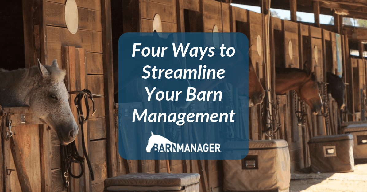 Barn Manager Four Ways to Streamline Your Barn Management