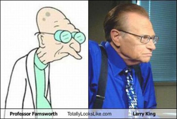Famous People and Their Cartoon Lookalikes Barnorama