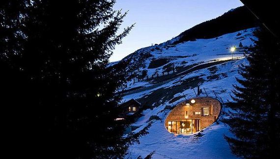 House Built Inside a Mountain in Swiss Alps Barnorama