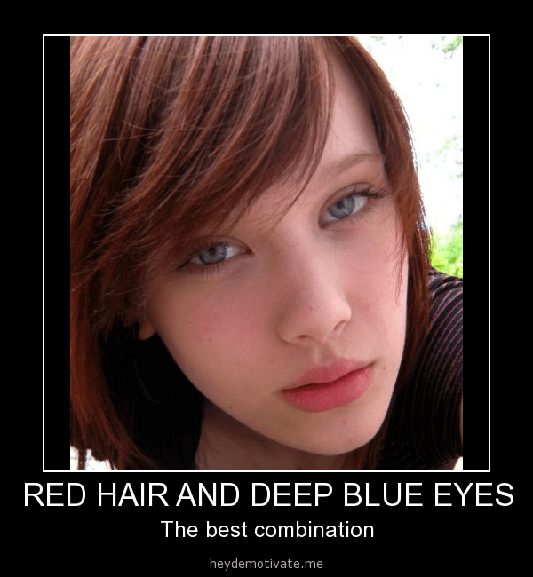 RED HAIR AND DEEP BLUE EYES Barnorama