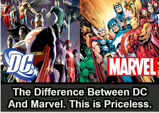 The Major Difference Between Marvel And DC Barnorama