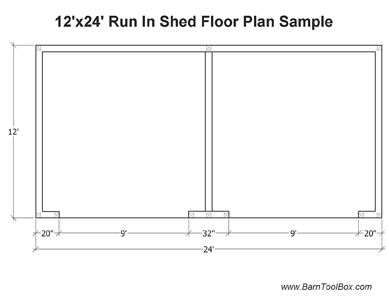Run In Sheds Horse Shed Design & Shed Plans