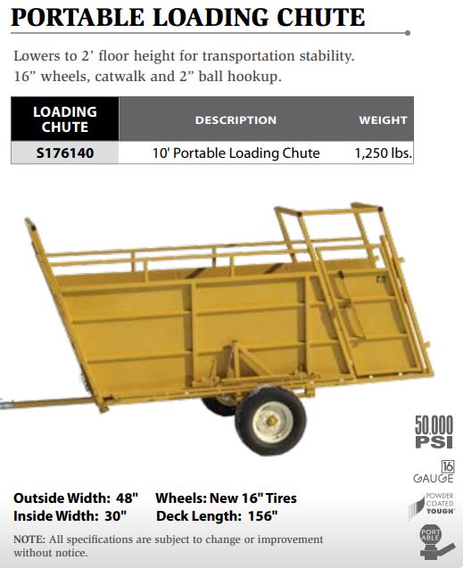 Cattle Loading Chute Trailer Barn World