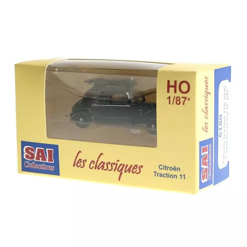 Citroën Traction 11A 1935 noire gaz de ville HO 1/87 SAI 6180
