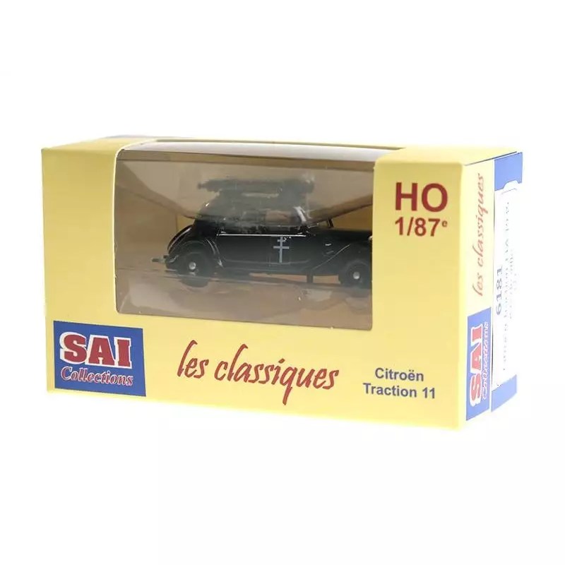 Citroën Traction 11A 1935 noire gaz de ville FFI HO 1/87 SAI 6181