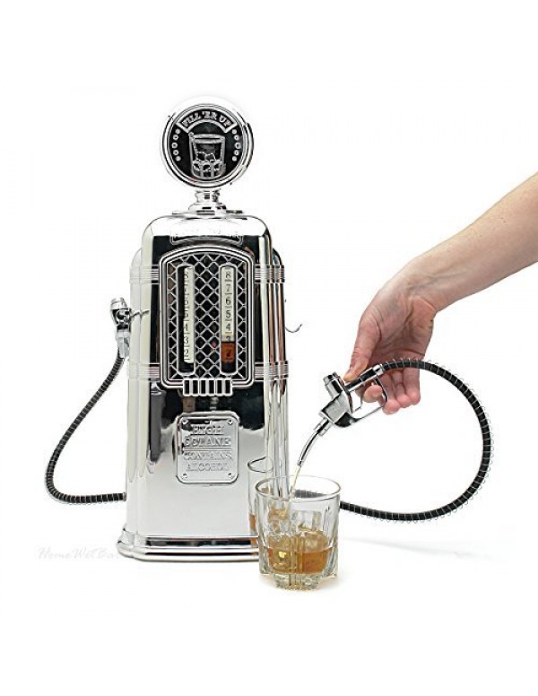 Barraid Double Gas Pump Liquor Dispenser Silver Chrome 1500 ML Capacity